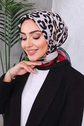 روسری بژ پنبه ای BUSLEM - کد 868912205