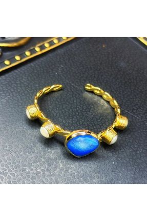 دستبند جواهر طلائی زنانه سنگ طبیعی Jansu Jewellery Desing - کد 868915211