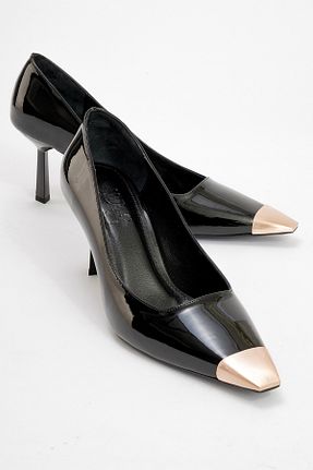 کفش استایلیتو مشکی پاشنه نازک luvishoes - کد 868928395