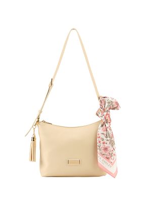 کیف دوشی بژ زنانه چرم مصنوعی Laura Ashley - کد 772158532