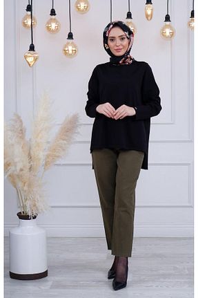 شلوار حجاب خاکی زنانه مخلوط پلی استر Cloche - کد 868933717
