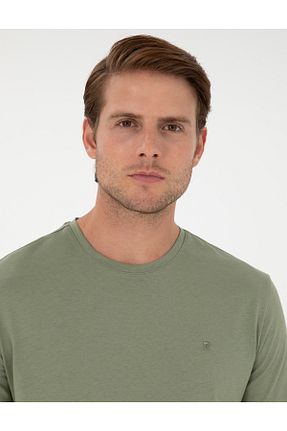 تیشرت خاکی مردانه اسلیم فیت Pierre Cardin - کد 868933698