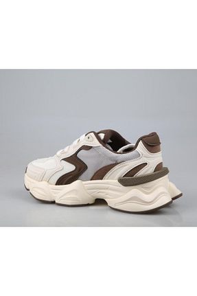 کفش اسنیکر بژ زنانه بند دار Benetton - کد 868942574