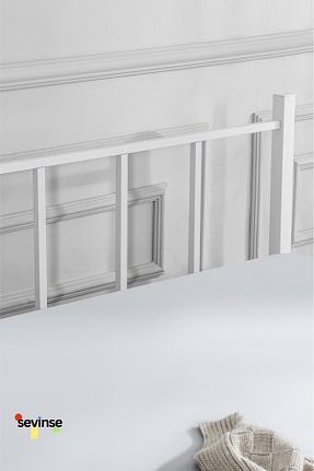 چارچوب تخت سفید فلزی Sevinse Home - کد 868967121
