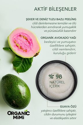 پیلینگ بدن مرطوب کننده ORGANİC MİMİ - کد 806484548
