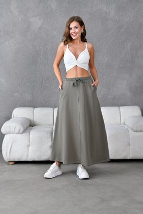 دامن سبز زنانه پنبه ای MVStore - کد 868979881