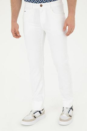 شلوار سفید مردانه بافتنی U.S. Polo Assn. - کد 868994107