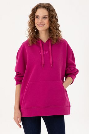 سوئیشرت صورتی زنانه ساده U.S. Polo Assn. - کد 868994433