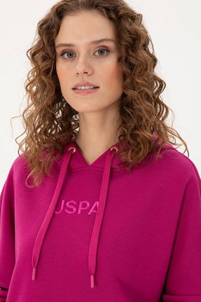 سوئیشرت صورتی زنانه ساده U.S. Polo Assn. - کد 868994433