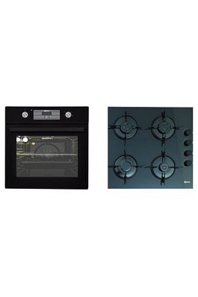 ست هود و اجاق گاز مشکی گارانتی نمایندگی رسمی ukinox - کد 869615734