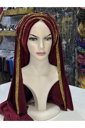 کلاه شنای حجاب زرشکی زنانه zagreus - کد 869047239