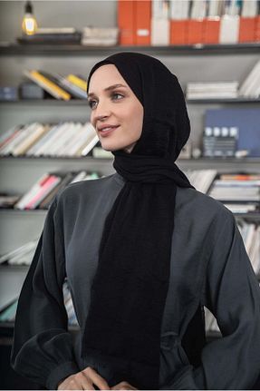 شال مشکی زنانه پنبه ای A/F fezah prive - کد 869053218