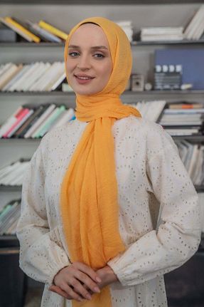 شال قهوه ای زنانه پنبه ای A/F fezah prive - کد 869053246