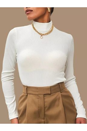 بلوز سفید زنانه ساده BNK Shop - کد 869061540