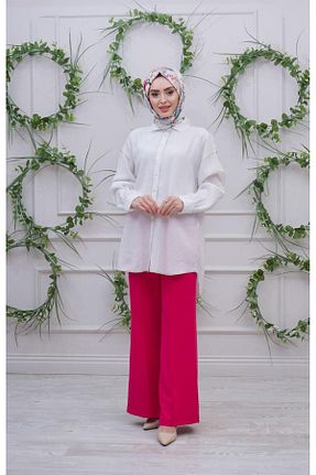 شلوار حجاب صورتی زنانه پلی استر red show - کد 869055594
