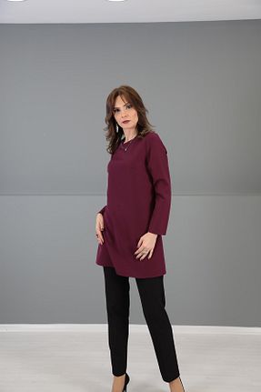 تونیک حجاب بنفش زنانه ویسکون ÖNDER ÖZSOY - کد 465138661