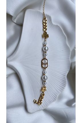 دستبند استیل (فولاد) سفید زنانه استیل (فولاد) RGAccessories - کد 869064821