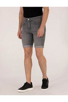 شلوارک و برمودا طوسی مردانه اسلیم Pierre Cardin - کد 829623756