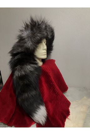 کلاه مشکی زنانه چرم خالص hoaryage - کد 800934194