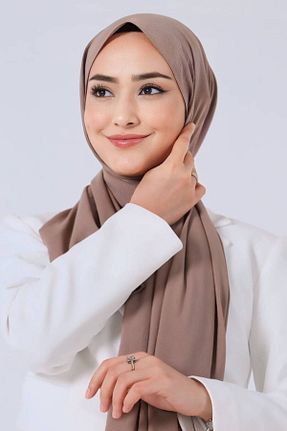 شال قهوه ای زنانه haremscarfs - کد 869129934