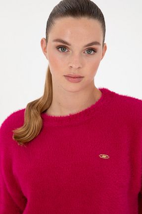 پلیور صورتی زنانه ساده U.S. Polo Assn. - کد 869128086