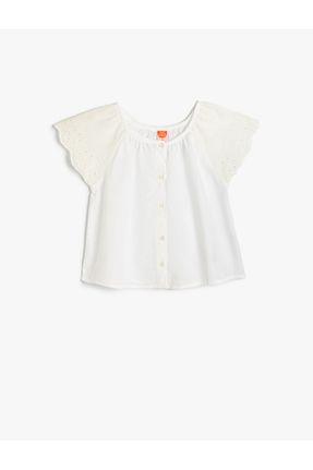 تیشرت سفید بچه گانه رگولار Koton - کد 839870270