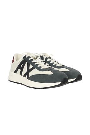 کفش اسنیکر سفید مردانه بند دار Armani Exchange - کد 869664987