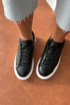 کفش اسنیکر مشکی زنانه بند دار Mupa Shoes - کد 786329623
