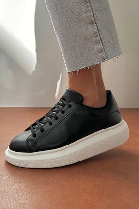 کفش اسنیکر مشکی زنانه بند دار Mupa Shoes - کد 786329623