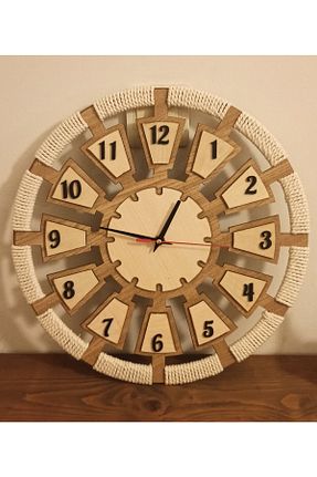 ساعت دیواری قهوه ای 40 * 40 ERGEÇ TASARIM - کد 353457992