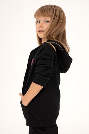 سوئیشرت مشکی بچه گانه ساده U.S. Polo Assn. - کد 867101388