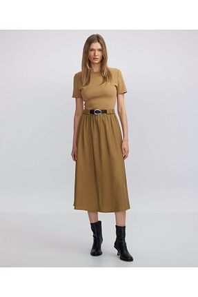 لباس بژ زنانه بافتنی İpekyol - کد 849063494