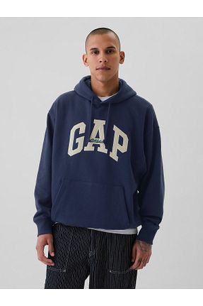 سوئیشرت سرمه ای مردانه چاپی GAP - کد 869172055