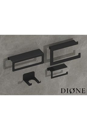 نظم دهنده حمام مشکی فلزی Dione Store - کد 467203039