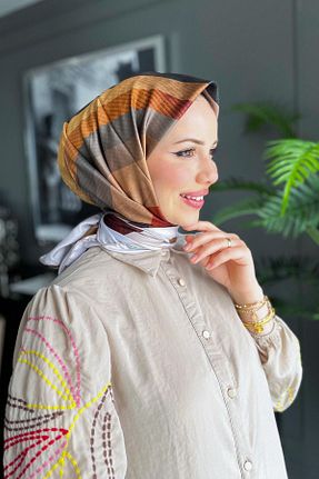 روسری رنگی پلی استر Armine - کد 832317637