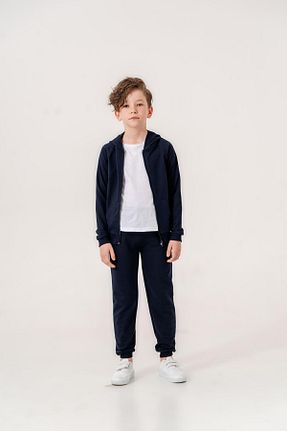 ست بالاتنه و پائین تنه سرمه ای بچه گانه بافت Mışıl Kids - کد 829644973