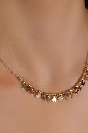 گردنبند طلا سبز زنانه 14 عیار GÜLENLER ALTIN - کد 796369023