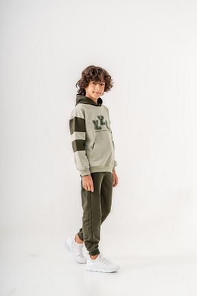 ست بالاتنه و پائین تنه خاکی بچه گانه بافت Mışıl Kids - کد 849923854