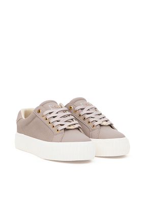 کفش اسنیکر قهوه ای زنانه بند دار U.S. Polo Assn. - کد 869199574