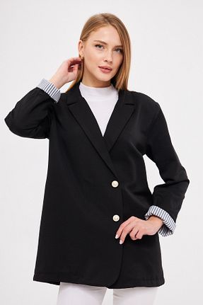 کت مشکی زنانه رگولار armonika - کد 869206435