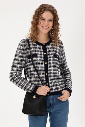 کیف دوشی مشکی زنانه چرم مصنوعی U.S. Polo Assn. - کد 869203964