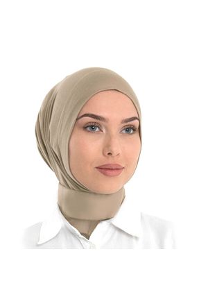 روسری بژ پنبه پلی استر Sufirit - کد 869208571