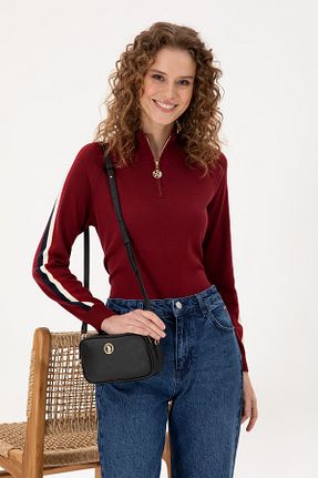 کیف دوشی مشکی زنانه چرم مصنوعی U.S. Polo Assn. - کد 869202377