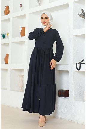 کلاه و ابایا سرمه ای زنانه پلی استر sefamerve - کد 857021493