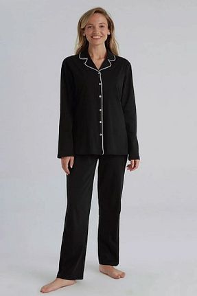 ست لباس راحتی مشکی زنانه ساده Eros - کد 869215427
