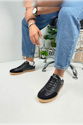 کفش اسنیکر مشکی مردانه بند دار Nstil - کد 859396432