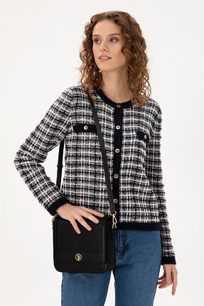 کیف دوشی مشکی زنانه چرم مصنوعی U.S. Polo Assn. - کد 869204168