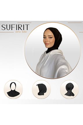 روسری مشکی پنبه پلی استر Sufirit - کد 869211962