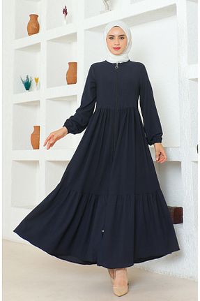 کلاه و ابایا سرمه ای زنانه پلی استر sefamerve - کد 857021493