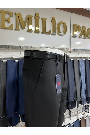 شلوار پارچه ای مشکی مردانه فاق نرمال Torero - کد 869226646